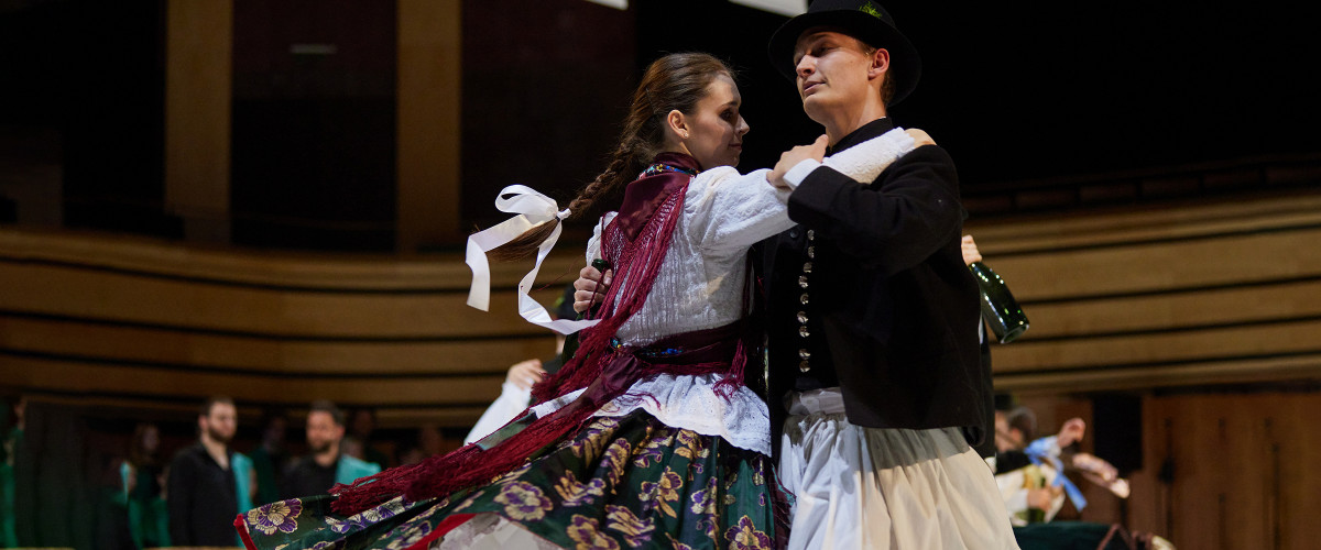 A Magyar Táncművészeti Egyetem Néptánc tagozatának műsora